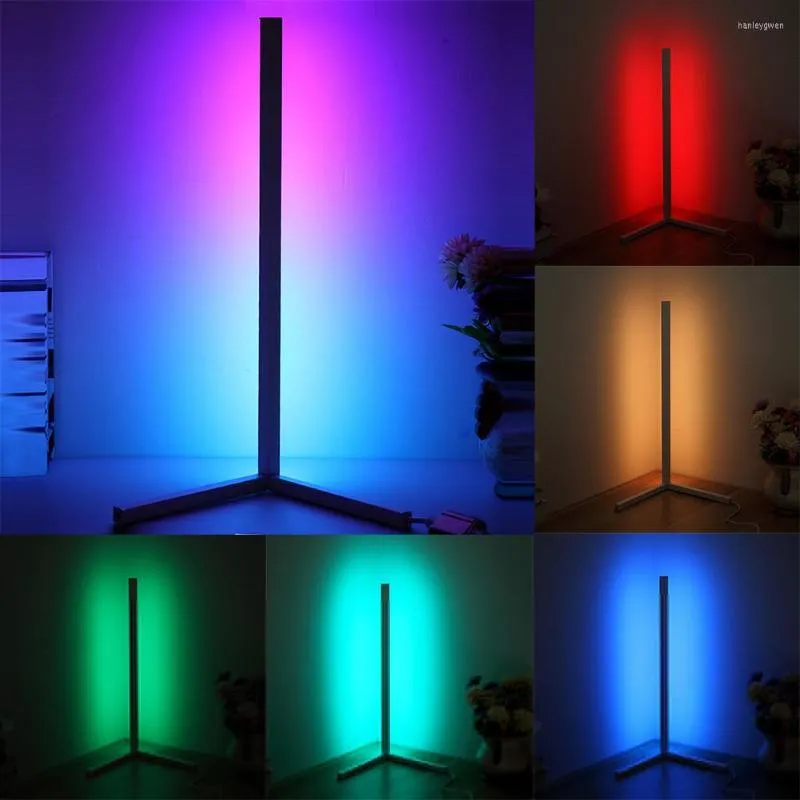 Lampy podłogowe Lampa LED RGB Kontrola sypialni Atmosfera USB kolorowy salon