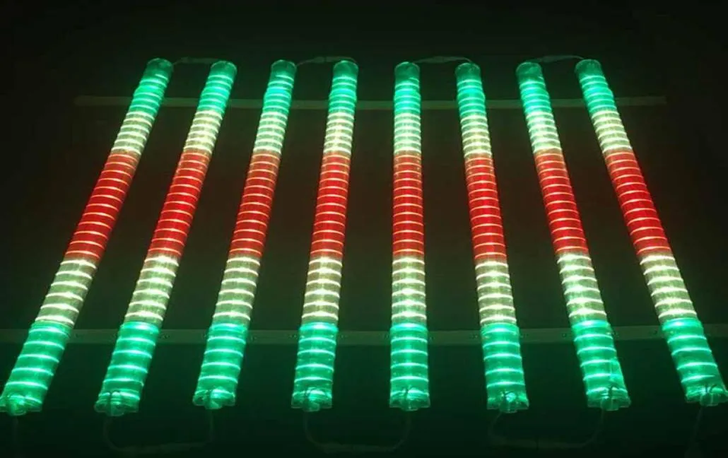 LED Neon Bar 1M AC85265V LED Digitale buisbuis Roodblauw Geel Geel Wit RGB Kleur Waterdicht Buiten Kleurrijke buizen Bouw Dec5253485