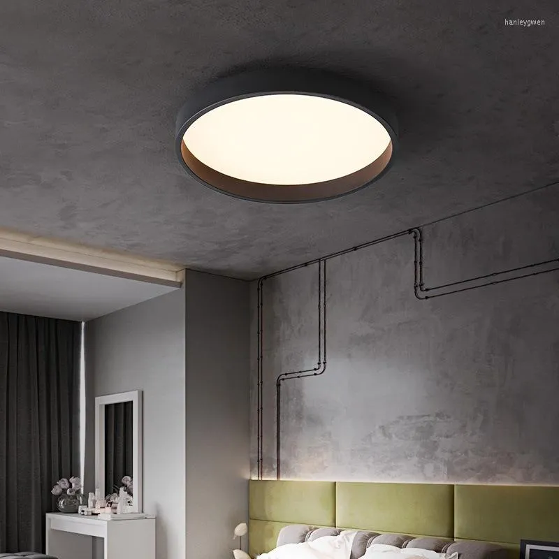 مصابيح السقف LED خفيفة حديثة بسيطة صغيرة غرفة نوم فاخرة زخرفة غرفة نوم دخن لوحة شرفة الممر