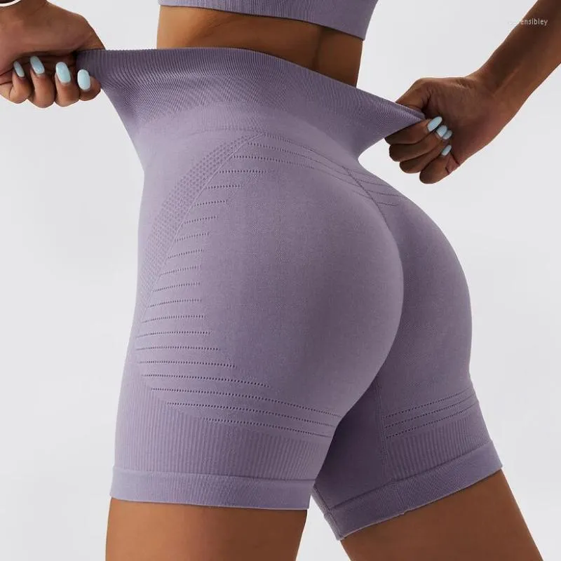 Pantaloncini attivi LANTECH Donna Yoga Sport Corsa Abbigliamento sportivo Allenamento fitness Squat Esercizio Palestra Sollevamento Abbigliamento sportivo Vita alta