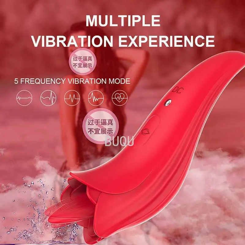 Vibromasseur jouet sexuel forme de pétale vagin langue léchant vibrateur intime bon mamelon Oral Clitoris Stimulation jouets puissants pour les femmes