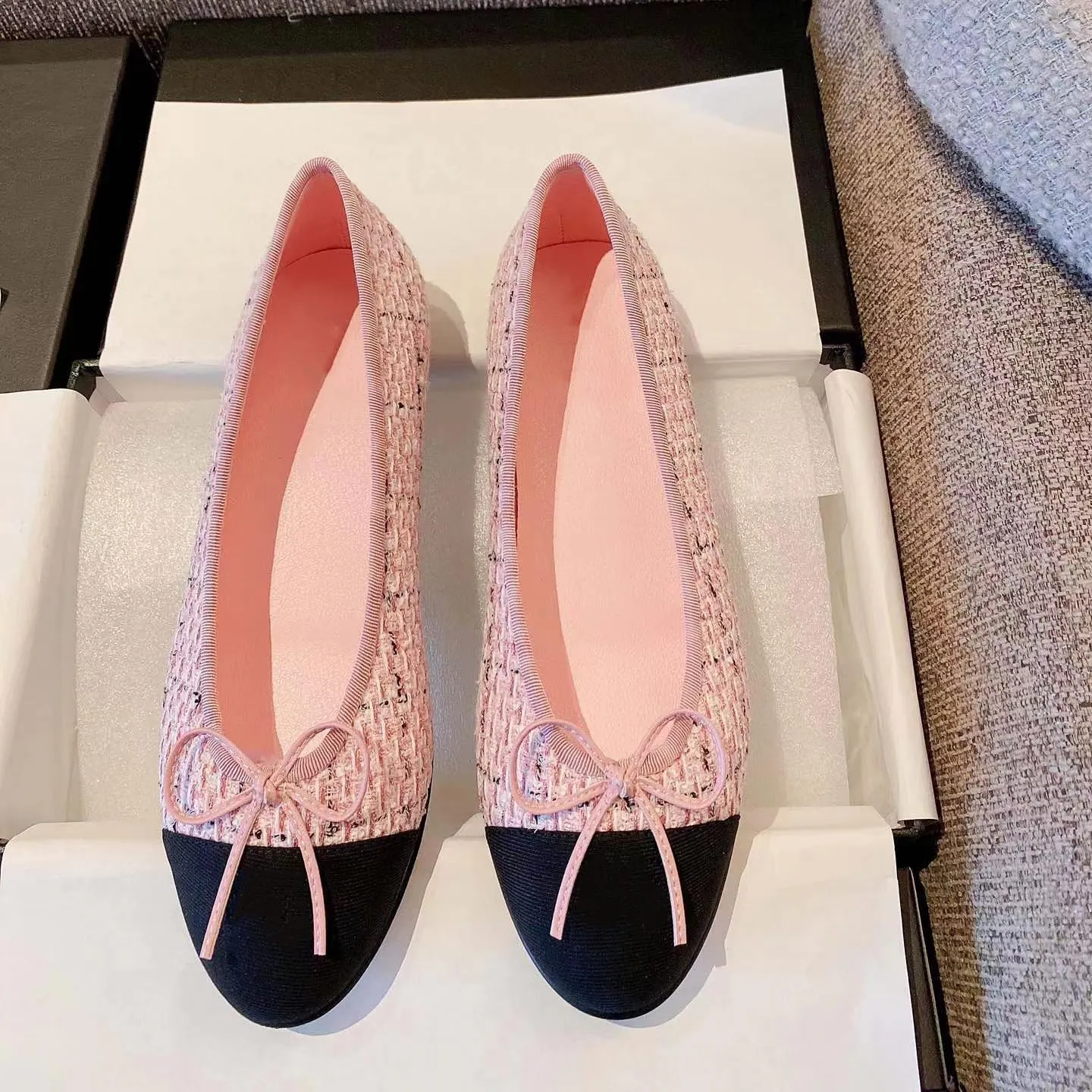 Espadrilles Femme Mules Toile Plates - Chaussures Confortables Slip-On Style Ballerine Pour Été