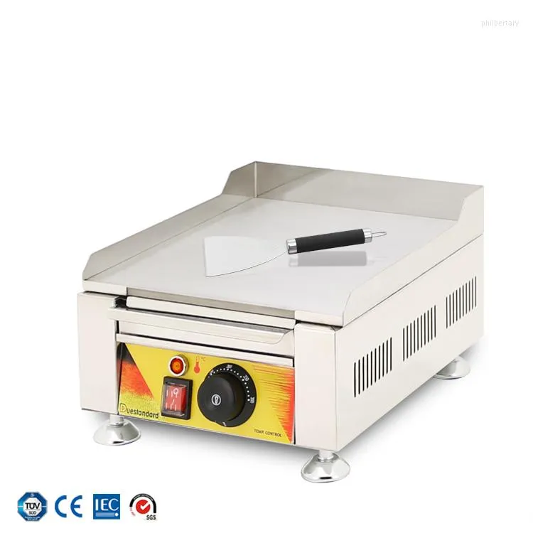 Bread Makers Commercial Grilling Machine Barbecue Flat Pan Stainless Steel Electric Griddle Oven Board