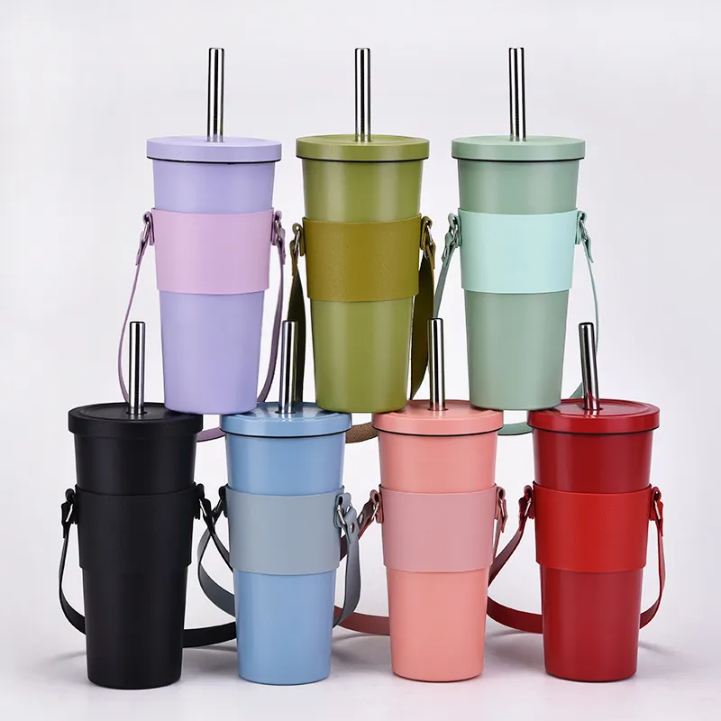 Coffee Cup Holder Reusable PU Leather Sleeve Stylish Portable Sleeves Protector Cover for Cold Hot Drinks 1223844