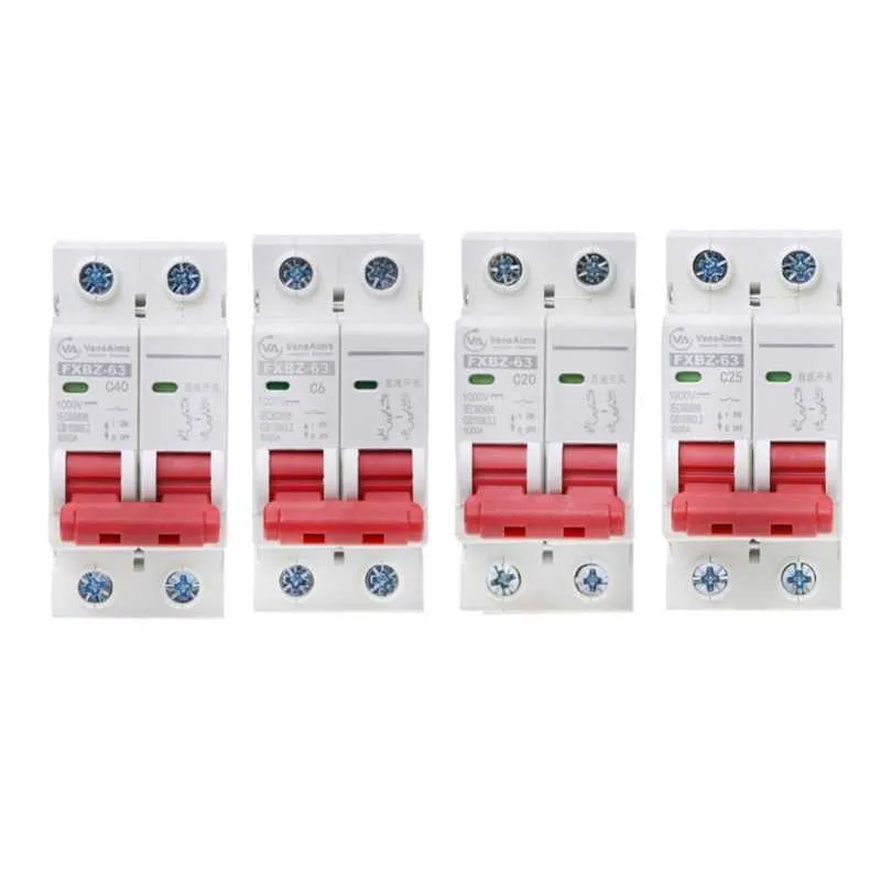 6A/20A/25A/40A Mini Circuit Breaker Low-Voltage Overload Protection Switch DIN Rail Mount Durable