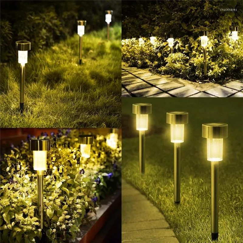 Luces solares para exteriores, lámparas de césped para jardín, decoraciones navideñas, adorno de luz Led para año 2023, 1/2/3 Uds.