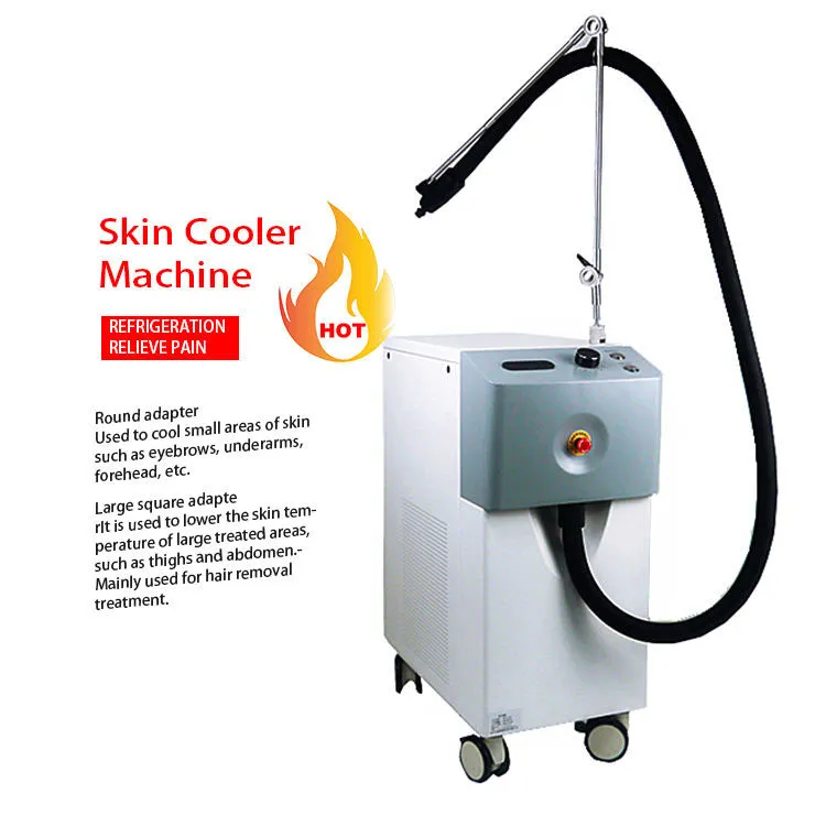 Machine de système de refroidissement de peau de refroidisseur d'air 2023 pour le soulagement de la douleur pendant les traitements au laser