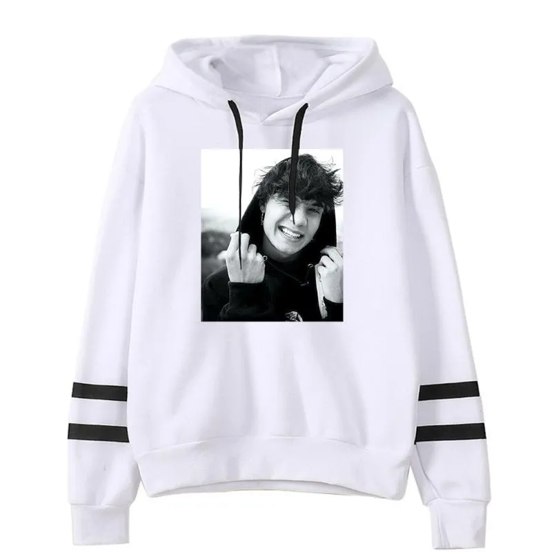 Women's Hoodies & Sweatshirts Jaden Hossler Women Sweatshirt Men White Casual Simplicity Pullover Spring Autumn High Quality Cotton Jxdn Clo