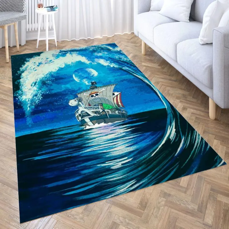 Dywany Ocean One Piece Anime Dywet do salonu 3D Hall Meble Floor Mat Mat Bath Area Dywan Teenager Decorakarpets