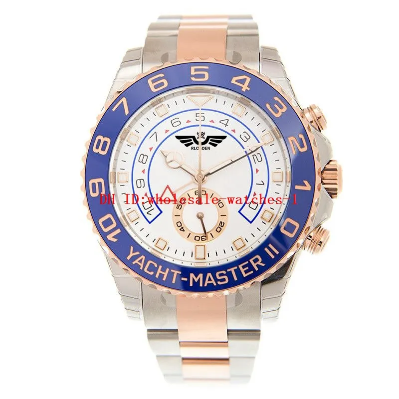 Relógios masculinos de 4 estilo 116681 42mm de alojamento branco safira de dois tons de ouro rosa 2813 MECHONICA MECHONICA MECHORA