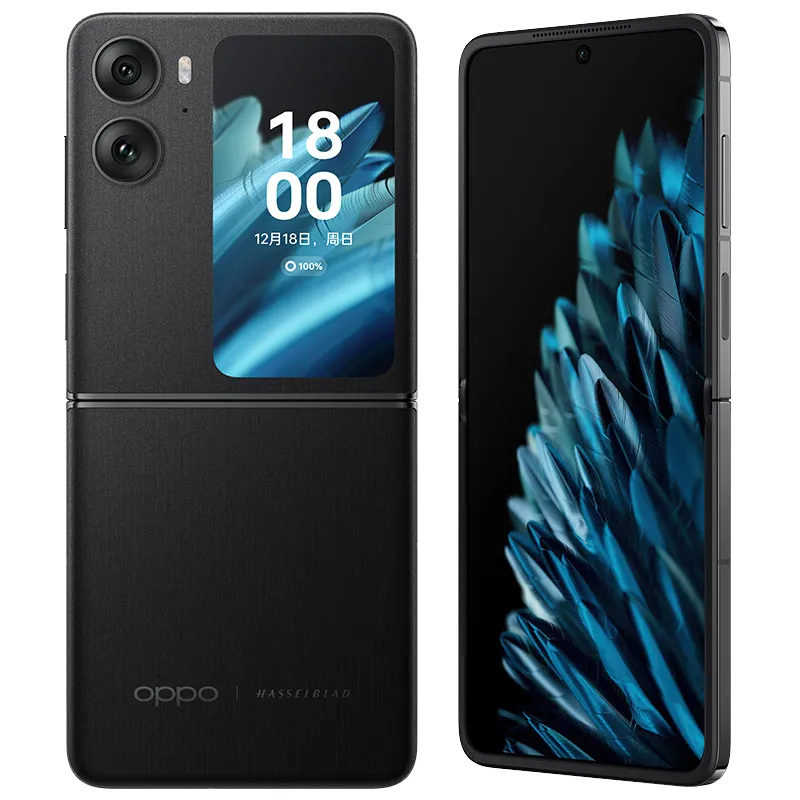 원래 Oppo 찾기 N2 플립 접이식 5G 휴대 전화 스마트 12GB RAM 256GB ROM Dimensity 9000 Plus 50.0MP NFC Android 6.8 "120Hz 화면 접이식 지문 ID 얼굴 휴대폰