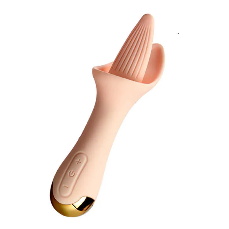Seksspeelgoed vibrator siliconen lange tong likken USB opladen yin licker vrouw
