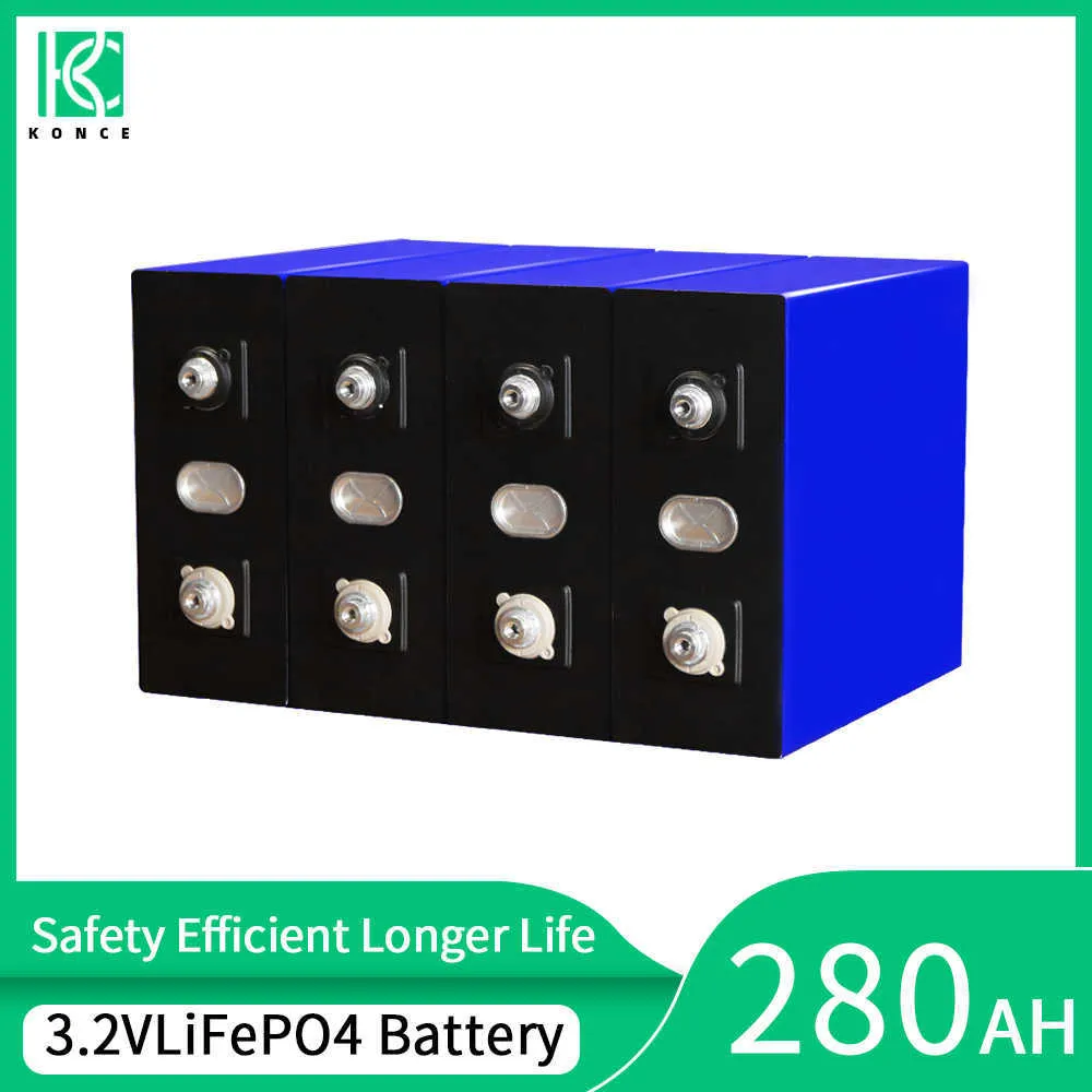 Батарея LifePo4 3,2 В 280AH Перезаряжаемая литиевая железо фосфат DIY клетки для 12 В 24 В 48 В.