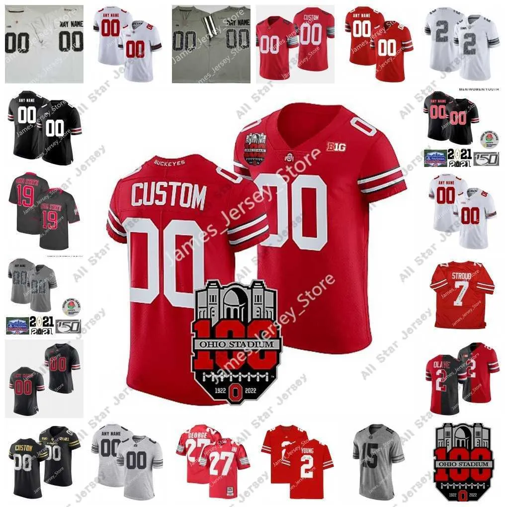 NCAA Ohio State Buckeyes Custom Ed College Football Jersey 54 John Simon 2 Marshon Lattimore 83 Terry