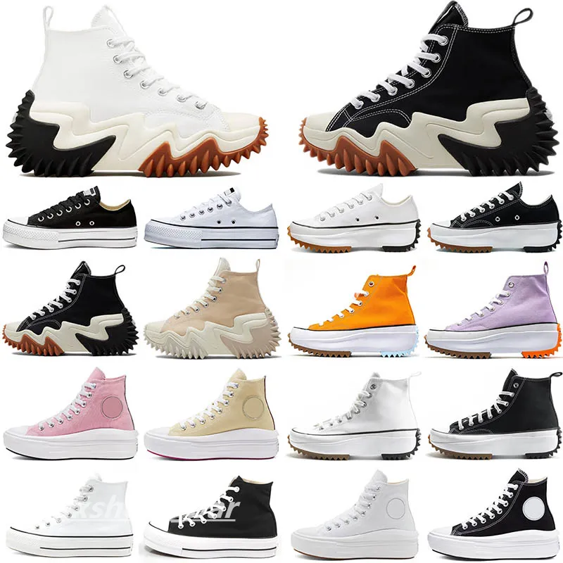 Klassisk dukskor plattform alla slam jam chucks sko trippel svart vit h￶g l￥ga m￤n kvinnor stora ￶gon sport sneakers 35-40 m8