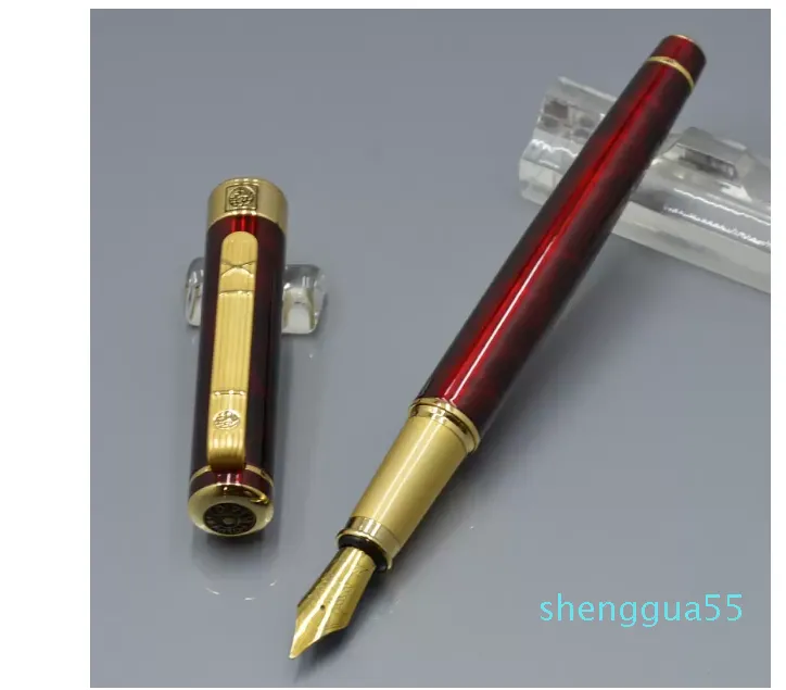 Wholesale 2023 Fountain Pen With Golden Relief Cap 22K NIB Writing