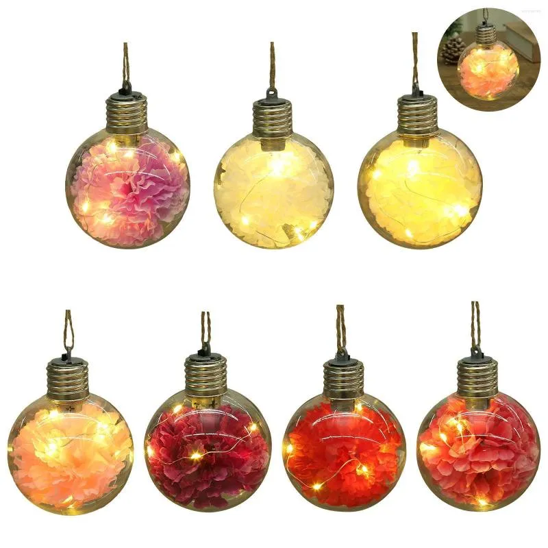 Décoration de fête LED String Lights Fée Gypsophile Bubble Ball Lampe Éclairage De Vacances Guirlande Batterie USB Intérieur Pour Mariage De Noël