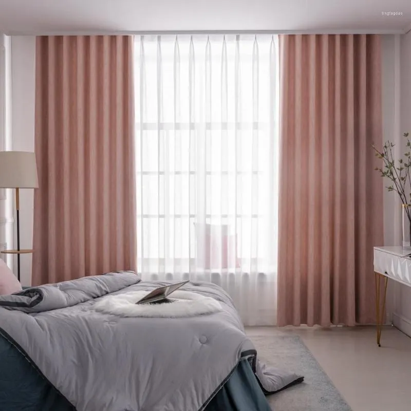 Gordijn Solid Color High Shading Blackout Curtians voor woonkamer keuken slaapkamer mode raam behandelingen op maat gemaakte gordijnen