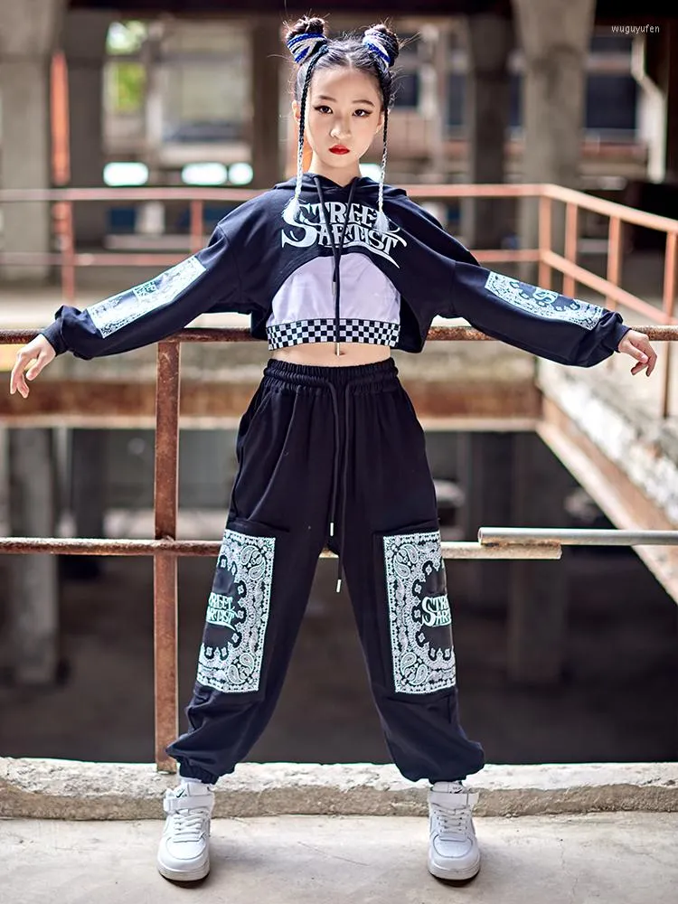 Стадия ношения Kpop Kids Hip Hop Costum