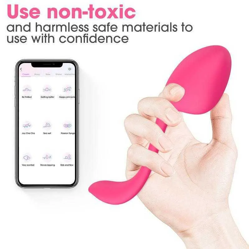 Articoli di bellezza APP Telecomando Love Egg Vibratori Stimolatore del clitoride femminile Giocattoli Punto G per le donne Aldult Coppia Gioco sexy