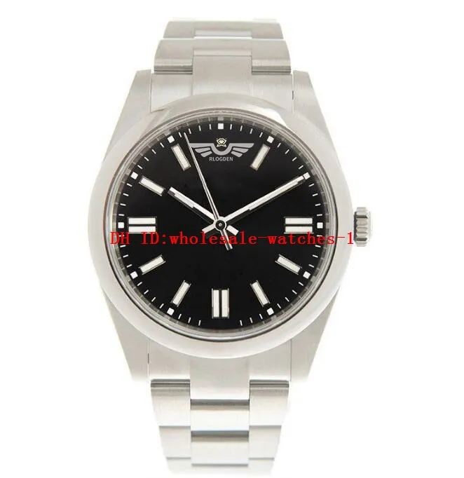 8 Style klasyczny zegarek męski 124300 41 mm zegarki czarne wybieranie świetliste automatyczne mechaniczne mechaniczne ramki ze stali nierdzewnej