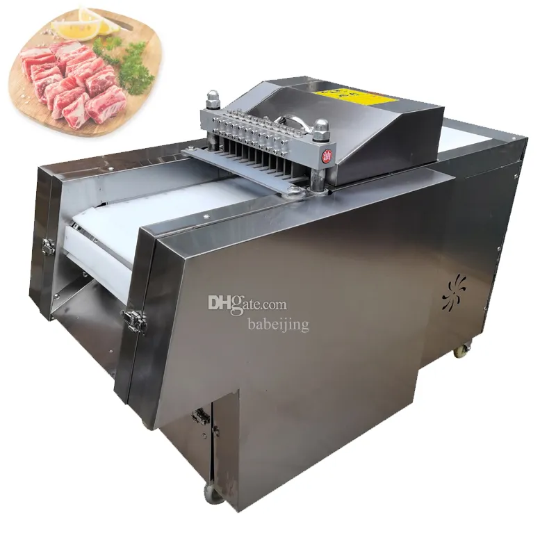 Automatic Dicing Machine For Ribs Legs Frozen Meat Slicer Pig's Trotters Bone Cutting Machine