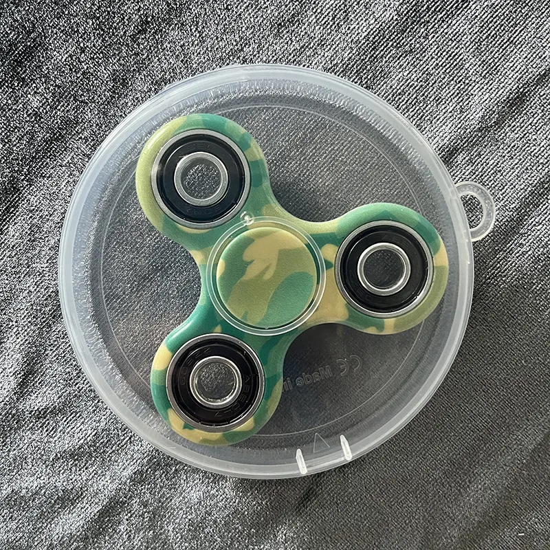 ハンドスピナーフィジェットおもちゃ：レインボー抗不安カラフルEDC