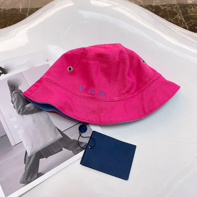 Designer Bucket Hat Homens e mulheres Chapéus reversíveis na moda pode ser usado para viagens ao ar livre de viagens sociais aplicáveis