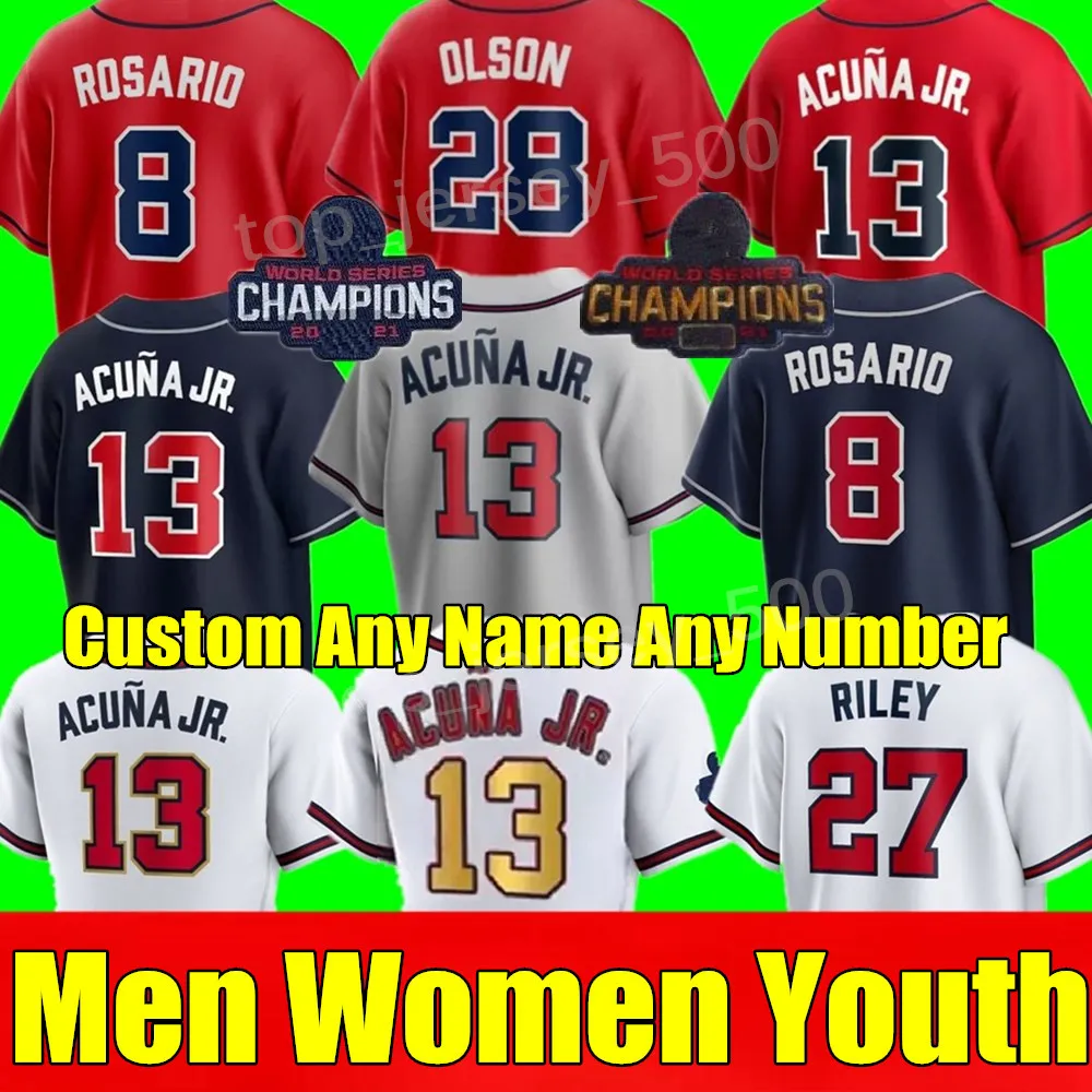 2023 S 4XL WS Gold Program Jersey Ronald Acuna Jr. MATT OlSON