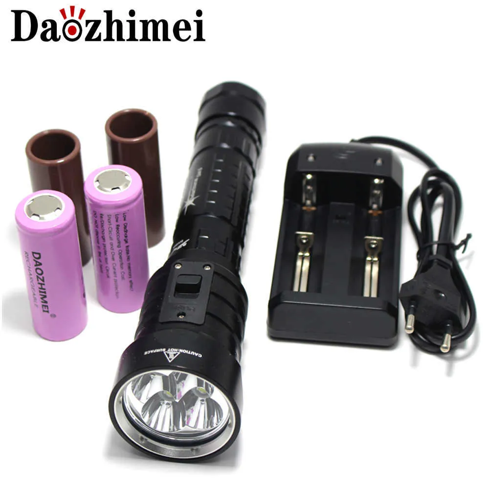 Фонарики Forches 8000 Lumens DX4S модернизированы с DX4 XM-L2 U2 LED LED Flashlight Яркостью 0109