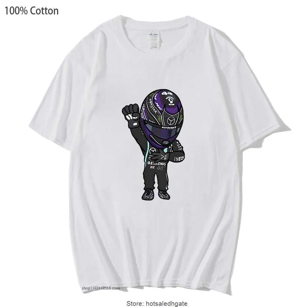 T-shirt F1 T-shirt grafiche da uomo Cartoon T-shirt da uomo Kpop manica lunga Gioco Tee 100% cotone Donna Y2K Abbigliamento Moletom Abbigliamento fresco unisex