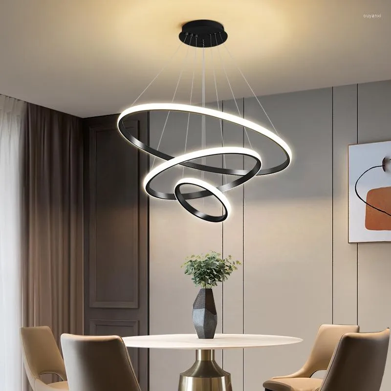 Hanglampen Noordelijke LED LED -LIMBEEMTER Modern decor Hanging Lamp woonkamer Dineren Keuken Huisverlichting Luster Luster Luster