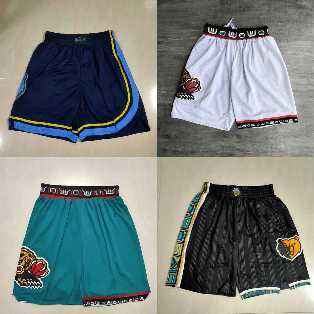 Memphisgizzliesmen Throwback Basketball Shorts Tasche