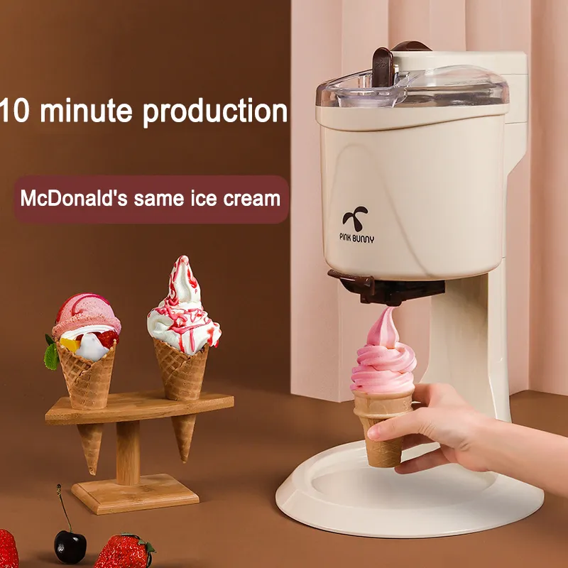 Icecream Machine完全自動ミニフルーツアイスクリームメーカーホームエレクトリックDIY昔ながら