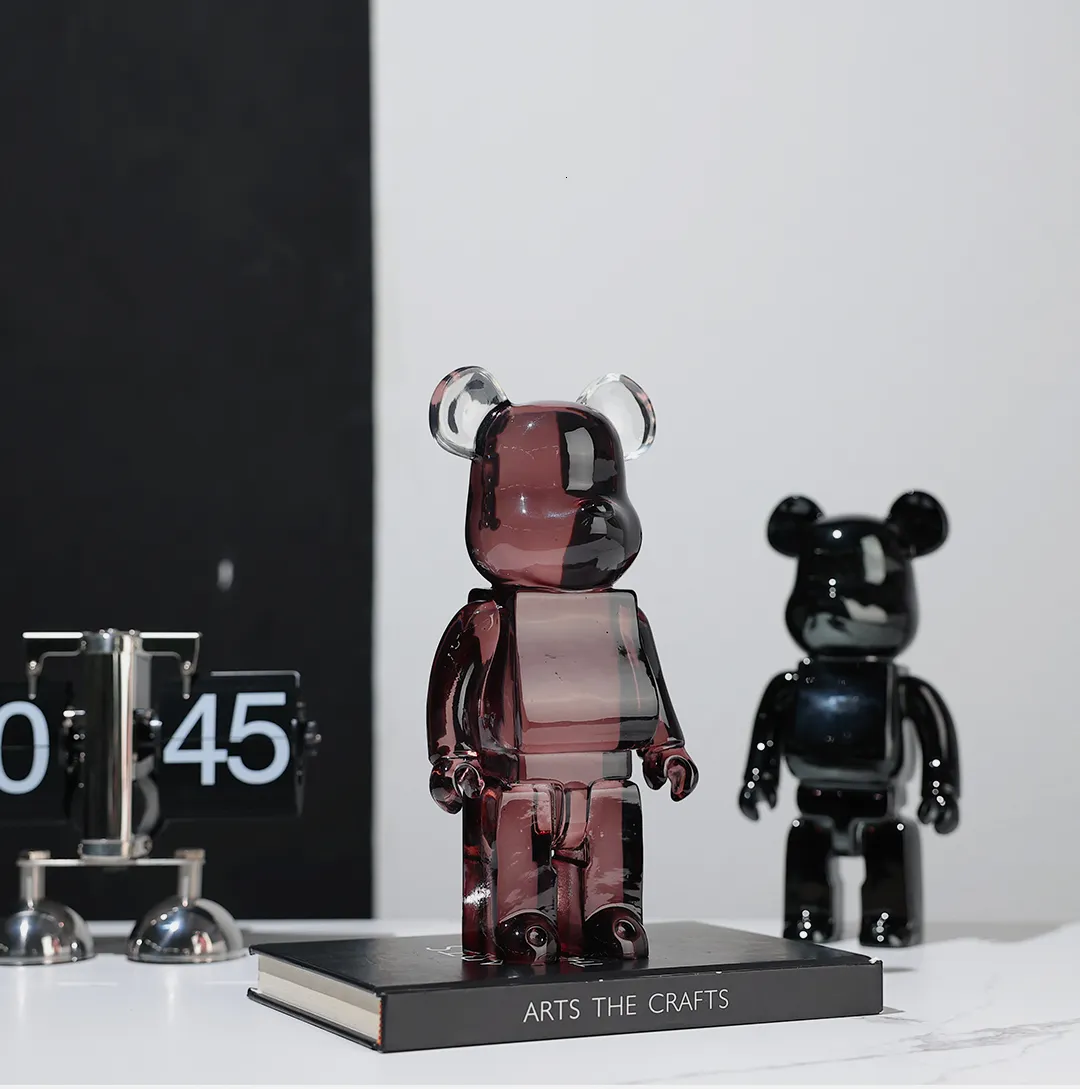 objets décoratifs de créateurs à chaud 26cm 400 luxe y2k figurine dessin animé ours en brique moule de figurines