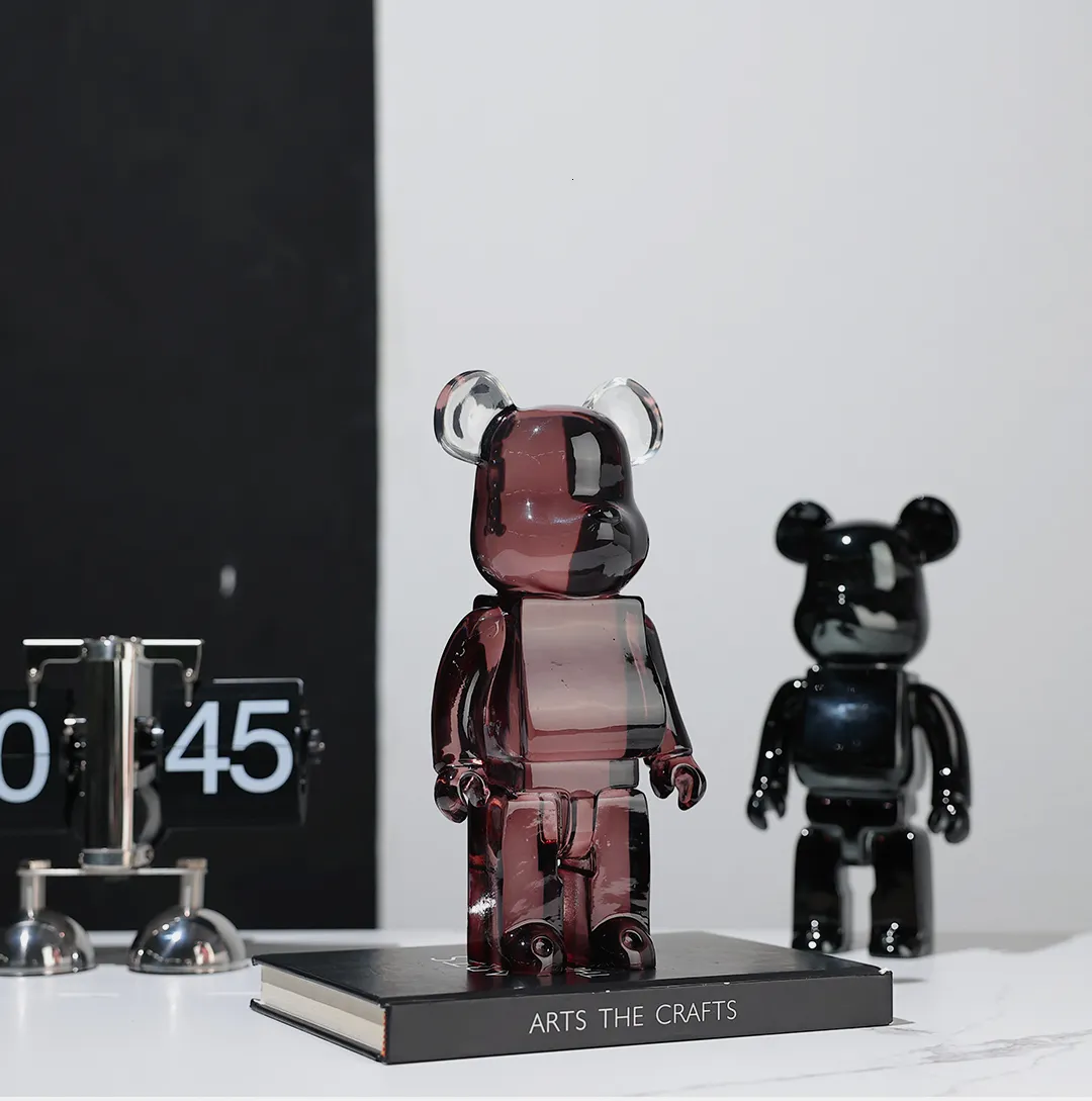 Objekte Designer Heißverkäufe Figuren 26 cm 400 Luxus Y2K Skulptur Figurin Cartoon Bären Ziegelstein Figur Form-Buchhandel Wohnzimmer Wohnkultur Geschenkpuppe