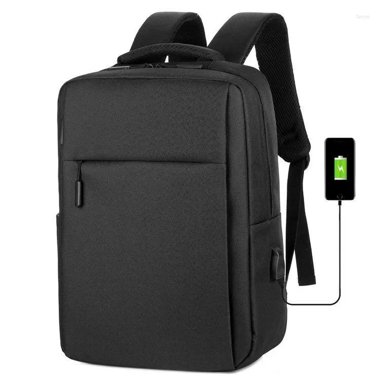 Rugzak voor mannen en vrouwen USB oplaadbaar Wearable 15,6 inch vrijetijdsbedrijf Business Travel Computer Bag cadeau