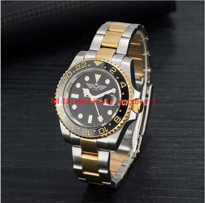13 Style Classic Men's Watch GMT II 116713 40mm Black Dial Ceramic Bezel Automatic mechanical movement montre de luxe Two Tone Gold