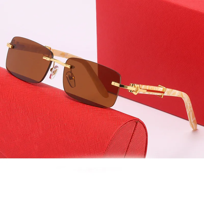 Reisheren zonnebrillen ontwerpers luxe bril dames randloze bril square lees lunette de soleil outdoor coole jongen meisjes gepolariseerd helder sonnenbrille