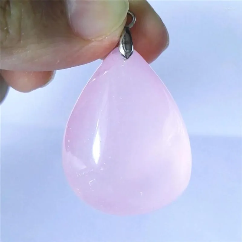 Hanger kettingen Natural Star Light Rose Pink Quartz vrouw Lady ketting ophanging Water Drop Bead Fashion 33 25 19mm