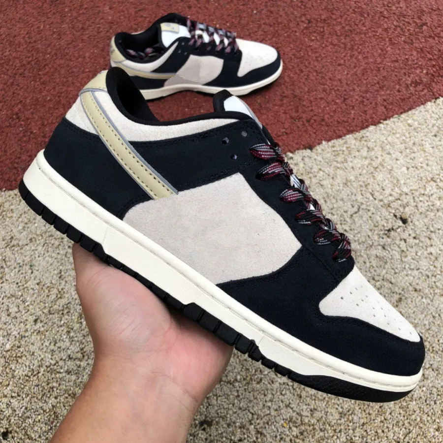 2023 New Duks Low Black Suede Skate Shoes Men Women Desinger Shoes