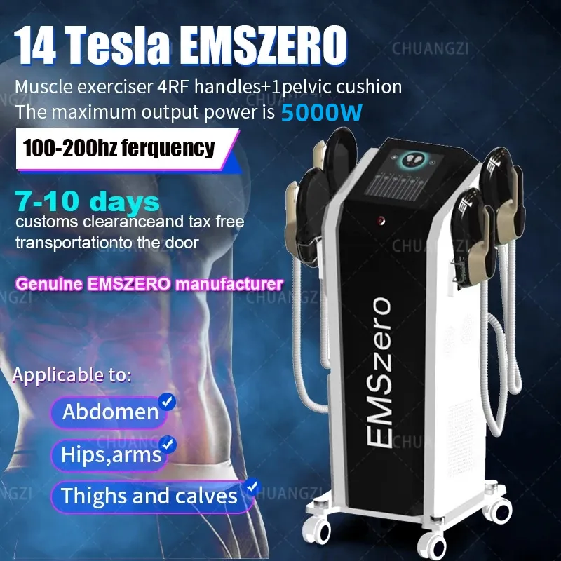 DLS-EMSLIM NEO 13 Tesla minceur Machine haute puissance 5000W Emszero NEO corps façonnage EMS équipement de Stimulation musculaire du plancher pelvien