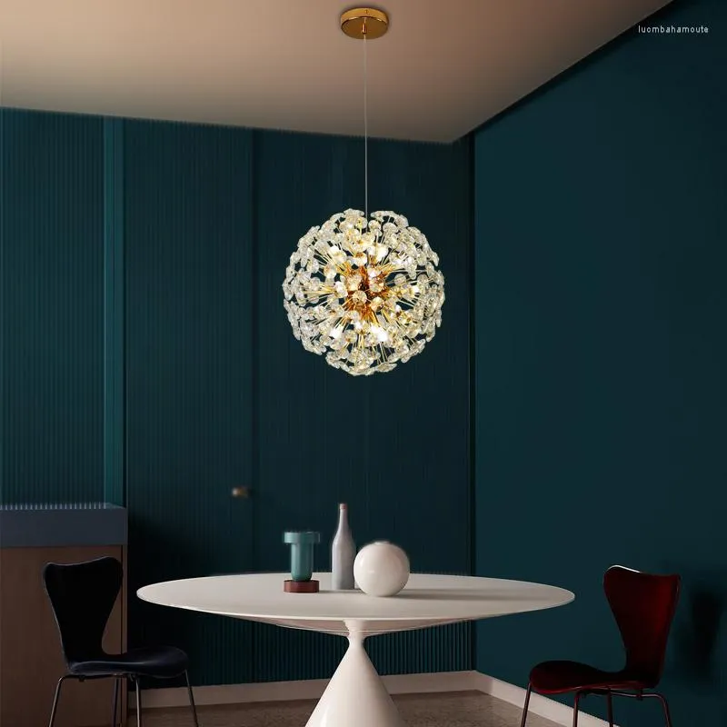 Kroonluchters GPD kroonluchter bloem kristal plafond woonkamer gouden led indoor verlichting voor home loft multi lampenkap modern licht