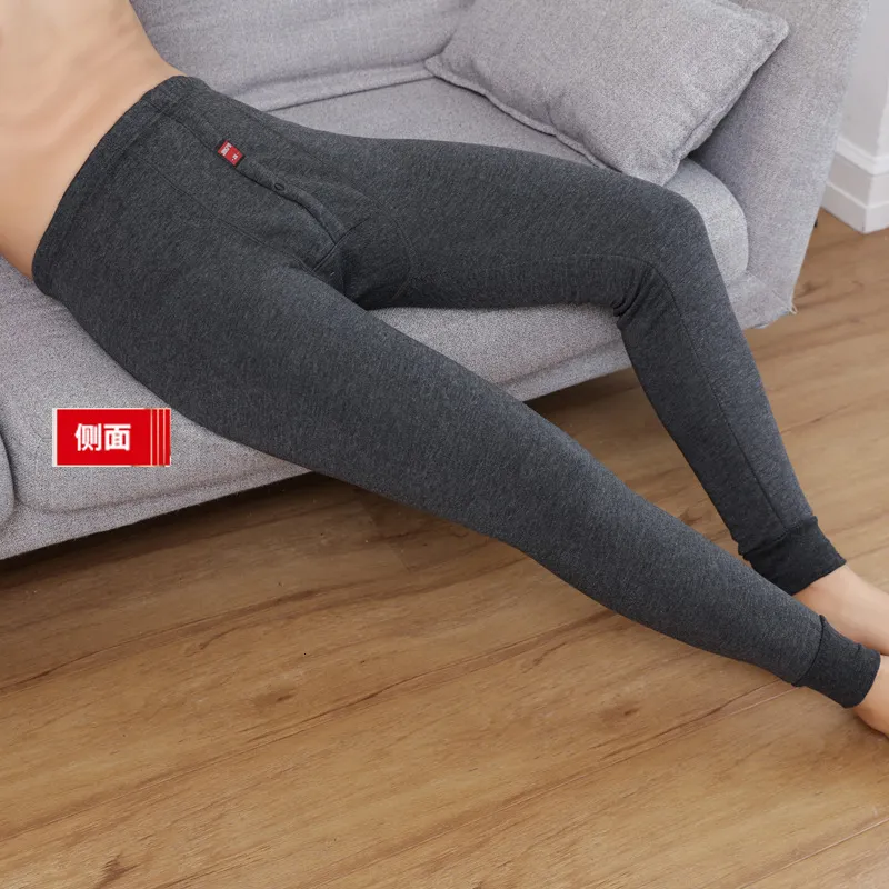 Sous vetement thermique pour hommes hiver sous vetements chauds leggings en coton serre hommes longs Johns Loosesize epais polaire chaud homme