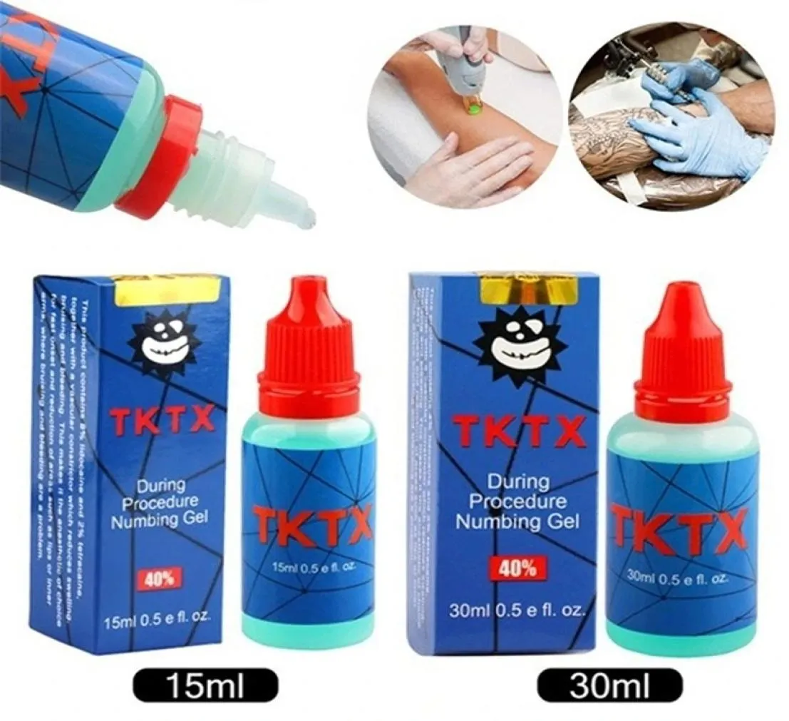 Original TKTX 15ml Tattoo Gel During Procedure Numbing Gel For