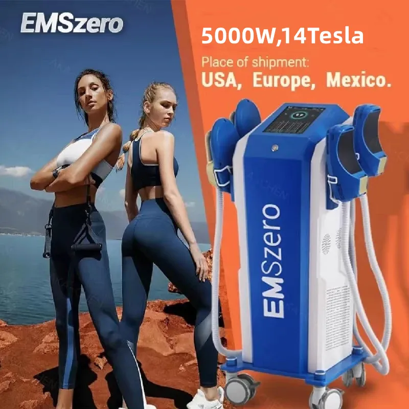 DLS-EMSlim cuerpo electromagnético EMSzero adelgazante-estimulación muscular eliminación de grasa adelgazamiento corporal construir máquina muscular 14 Tesla 5000W