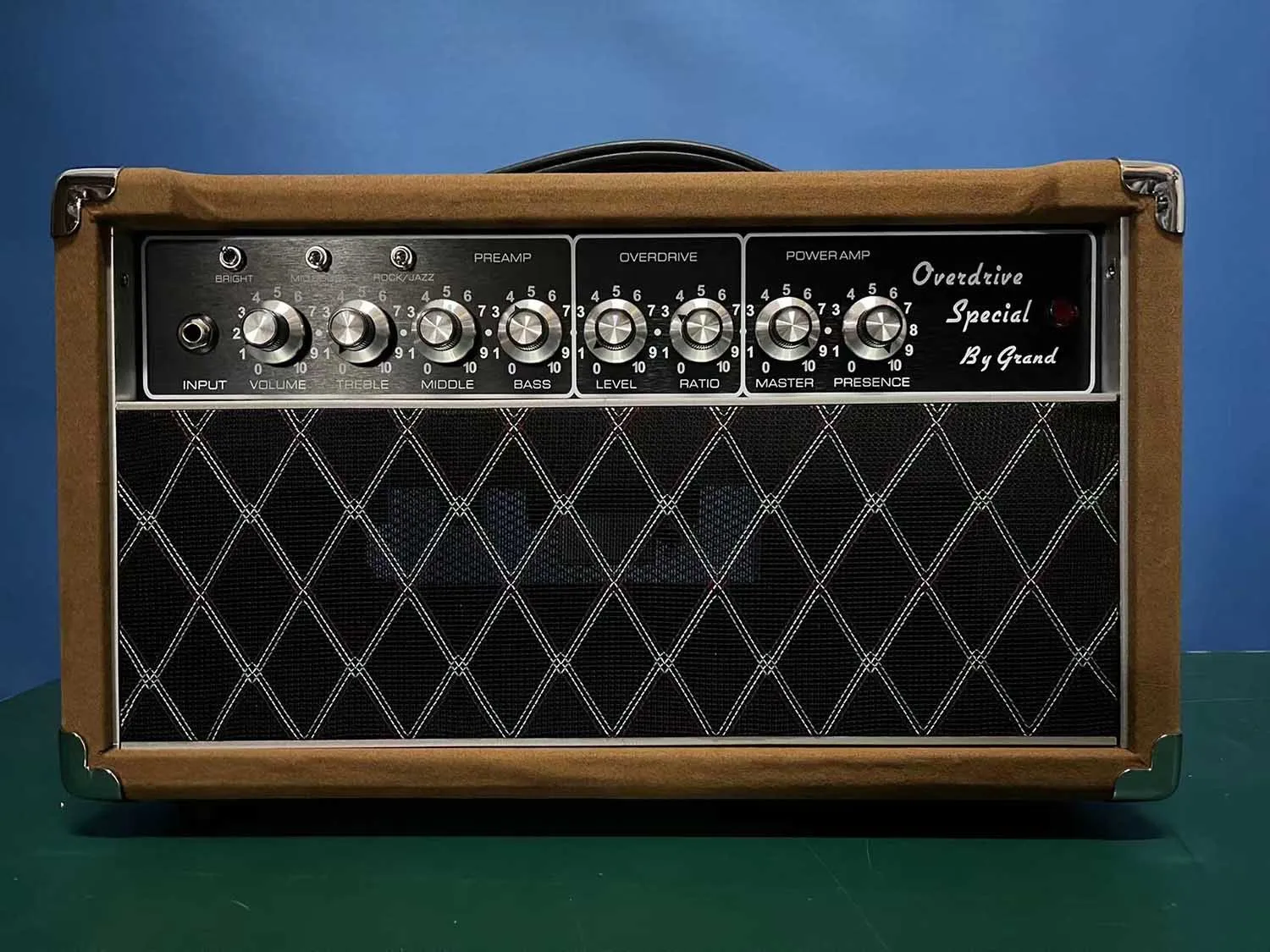 Custom Grand Amps Dumble D-Style Pedals Overdrive Tone Special Ods20 Guitar AMP Replica in Brown Color JJ Tubes Vox Grill Cloth