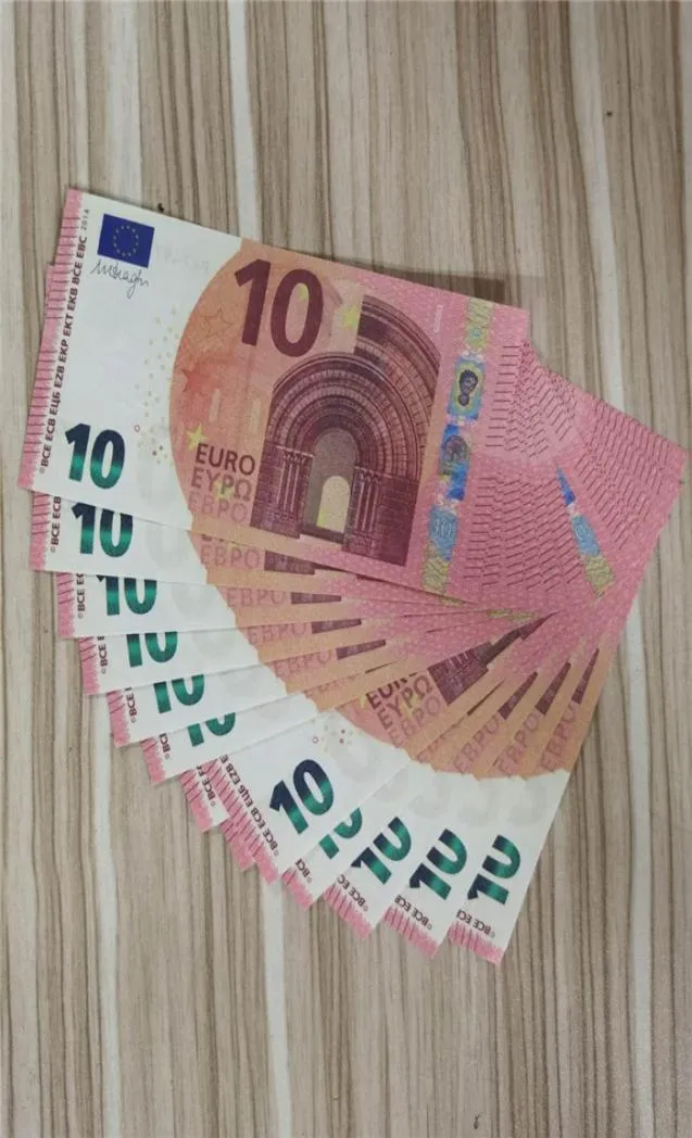 L01295 Banconote in denaro falso Collezione di oggetti Divieto Qjsb Regali aziendali di euro contraffatti 10 banconote Gioca a billette finte Party Cur 6936767496O