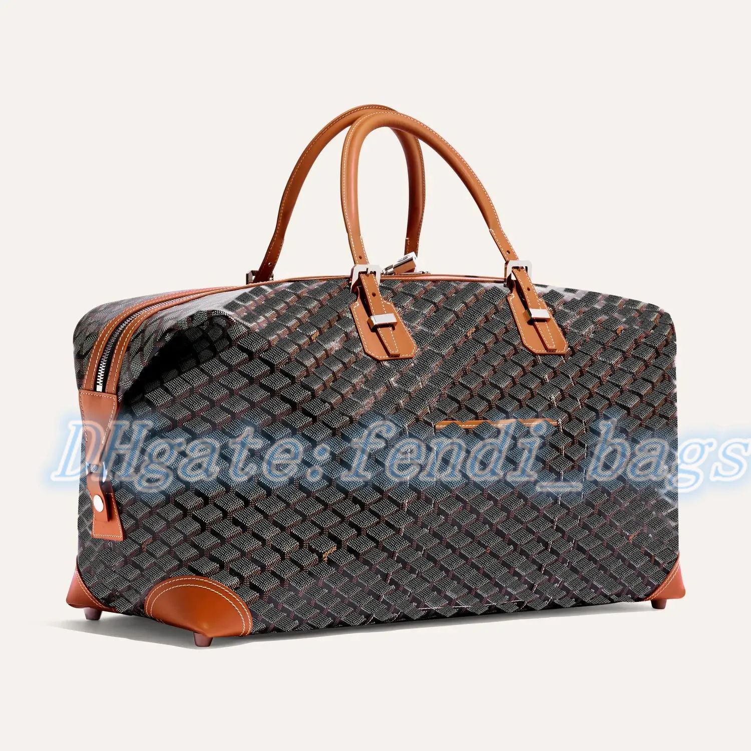 sac de voyage a main goyard boeing 45 cm en toile noir