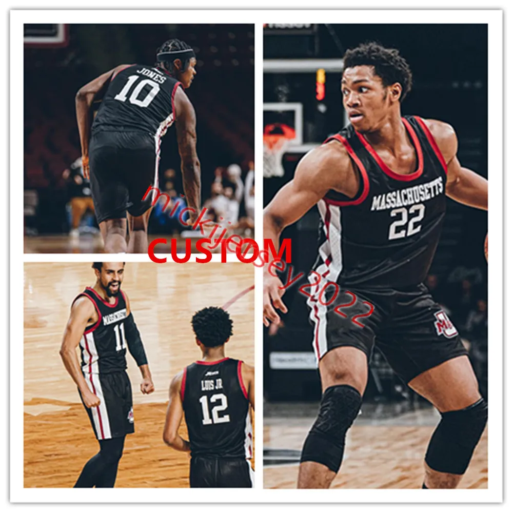 Save Big on Bulk Umass Basketball Jersey Youth James Basketball UMass  Minutemen Custom Jersey Jackson Cronin, Ta'Quan Woodley, Isaac Kante, Noah 